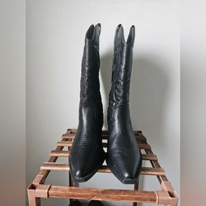 JustFab Unworn Cowboy Boots SOLD on DEPOP